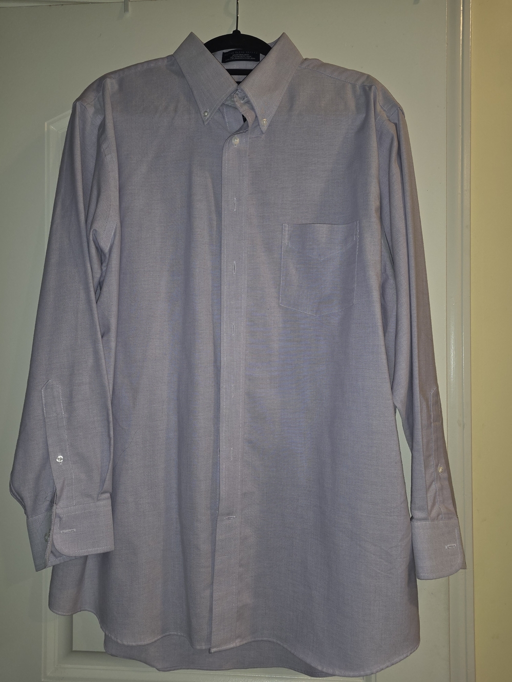 Stafford Light Purple Button-Down Dress Shirt (Size 17)